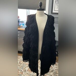 Torrid Black Textured Open-Front Cardigan